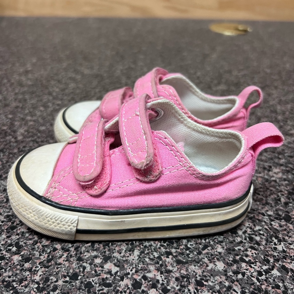 Kids Pink Converse Shoes